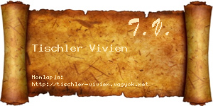 Tischler Vivien névjegykártya